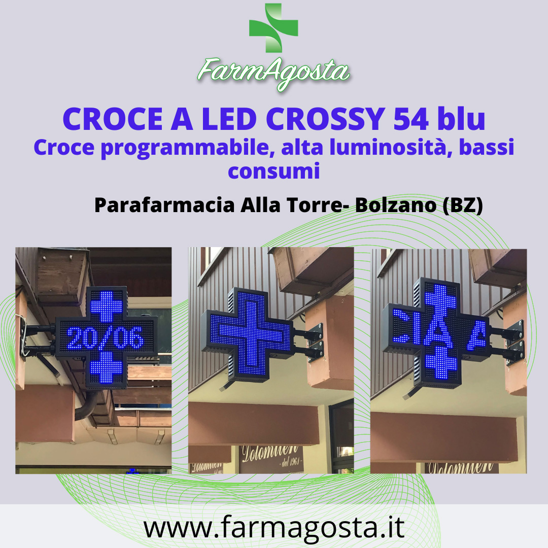 Croce a Led Crossy 54 blu